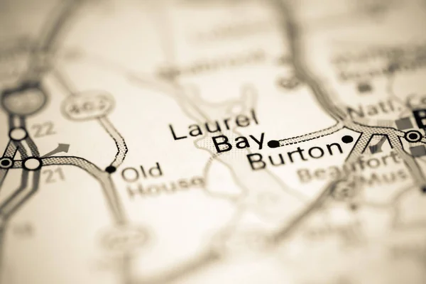 Laurel Bay Carolina Del Sur Eeuu Mapa Geográfico — Foto de Stock