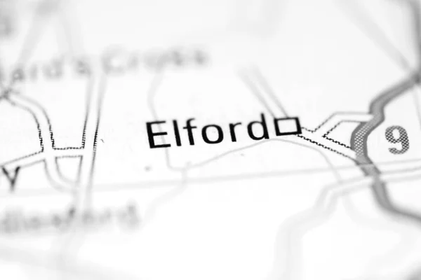 エルフォード イギリスの地理地図 — ストック写真