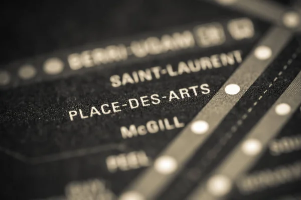 Place Des Arts Metro Montreal — Fotografia de Stock