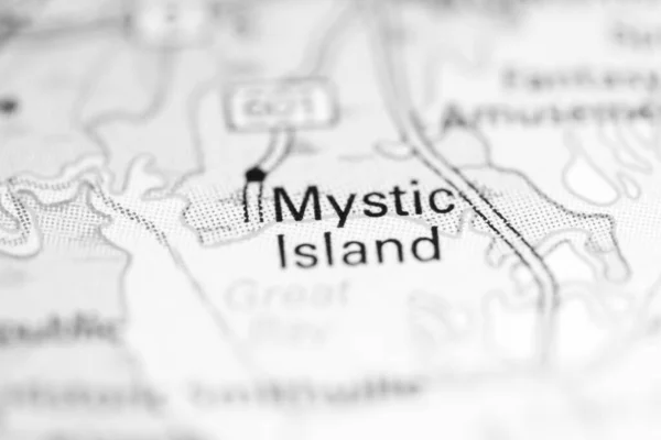 Mystic Island New Jersey Usa Auf Einer Geografischen Karte — Stockfoto