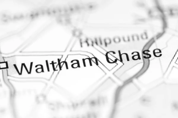 Waltham Chase Regno Unito Una Carta Geografica — Foto Stock