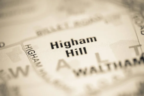 Higham Hill Χάρτη Του Ηνωμένου Βασιλείου — Φωτογραφία Αρχείου