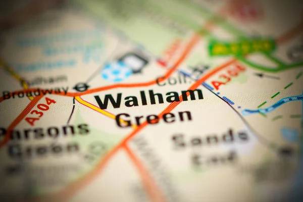 Walham Green on a map of the United Kingdom