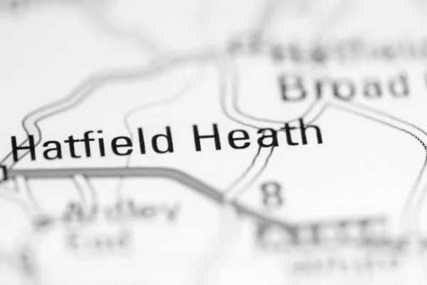 Хетфілд Хіт Велика Британія Географічній Карті — стокове фото