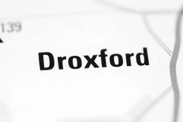 Droxford Γεωγραφικό Χάρτη Του Ηνωμένου Βασιλείου — Φωτογραφία Αρχείου