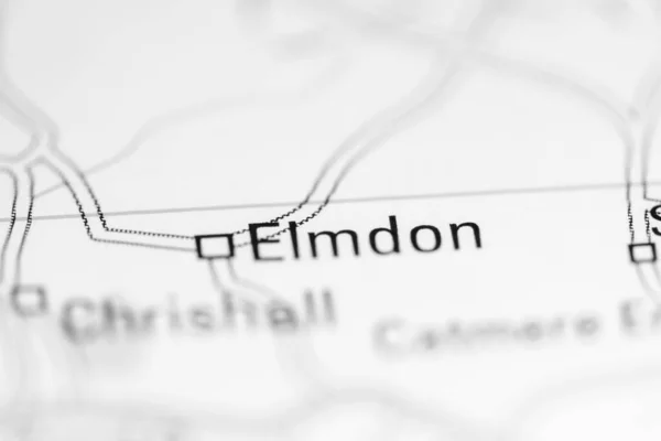 エルムドンだ 地理地図上のイギリス — ストック写真