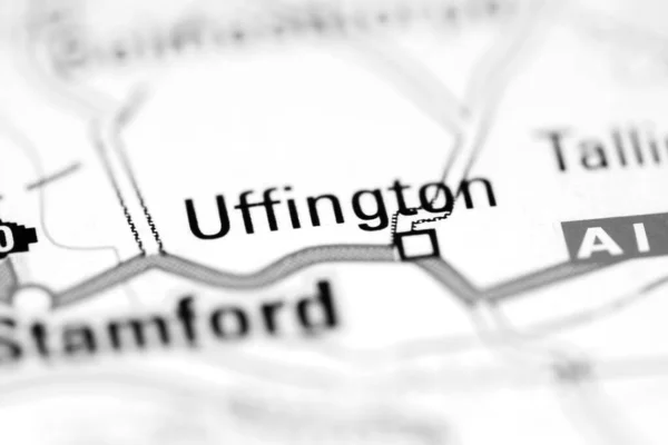 Uffington Geografisk Kort Storbritannien - Stock-foto