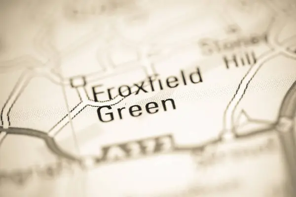 Froxfield Green Großbritannien Auf Einer Geografischen Karte — Stockfoto