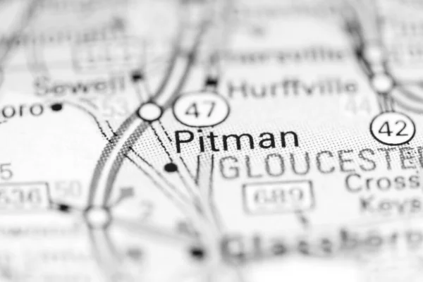 ピットマン ニュージャージー州 地理地図上のアメリカ — ストック写真