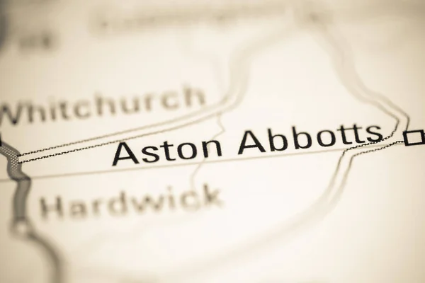 Aston Abbotts Regno Unito Una Carta Geografica — Foto Stock