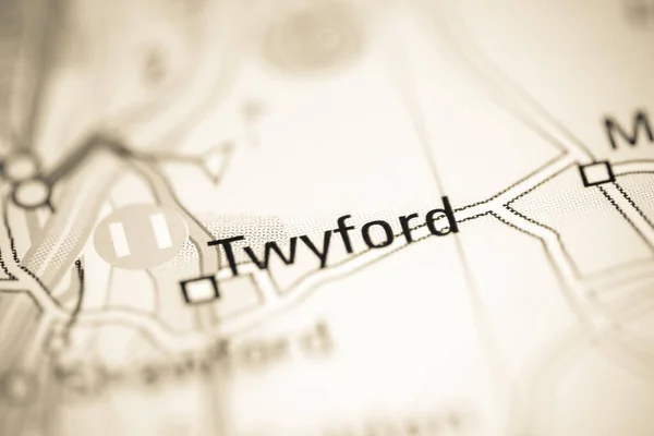 Twyford Birleşik Krallık Coğrafya Haritasında — Stok fotoğraf
