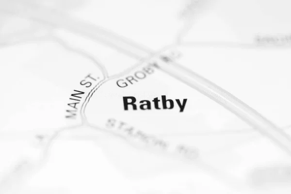 Ratby Γεωγραφικό Χάρτη Του Ηνωμένου Βασιλείου — Φωτογραφία Αρχείου