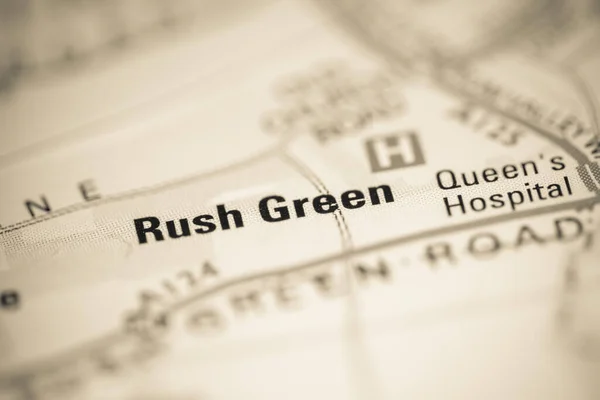 Rush Green on a map of the United Kingdom