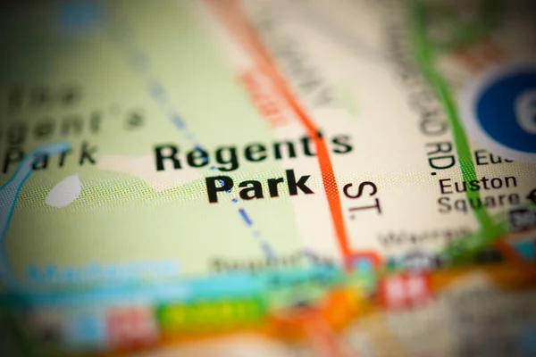 Regent's Park on a map of the United Kingdom