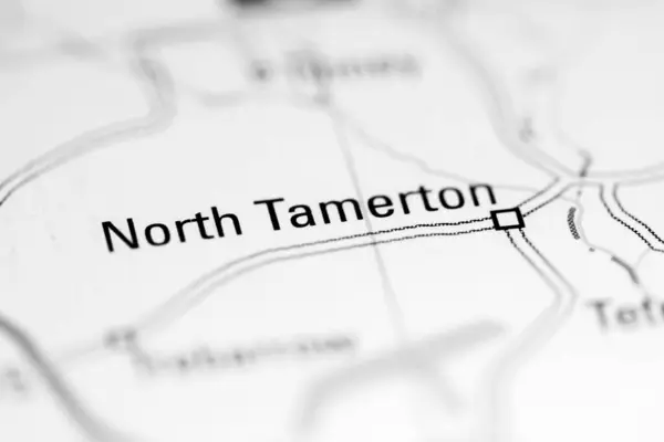 北タマートンだ 地理地図上のイギリス — ストック写真