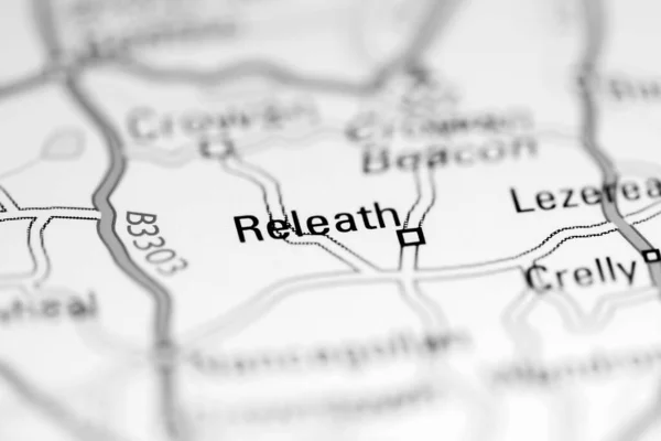 Releath. United Kingdom on a geography map