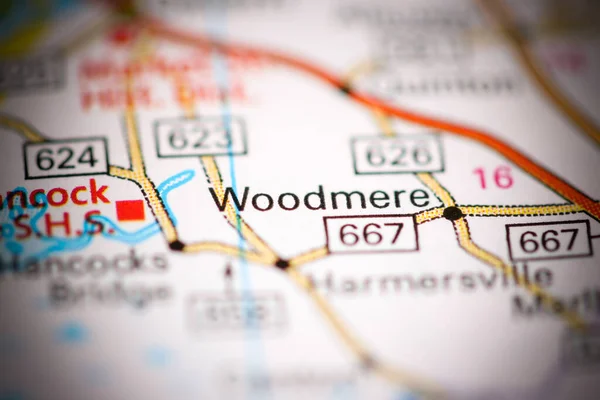 Woodmere Nova Jersey Eua Sobre Mapa Geografia — Fotografia de Stock