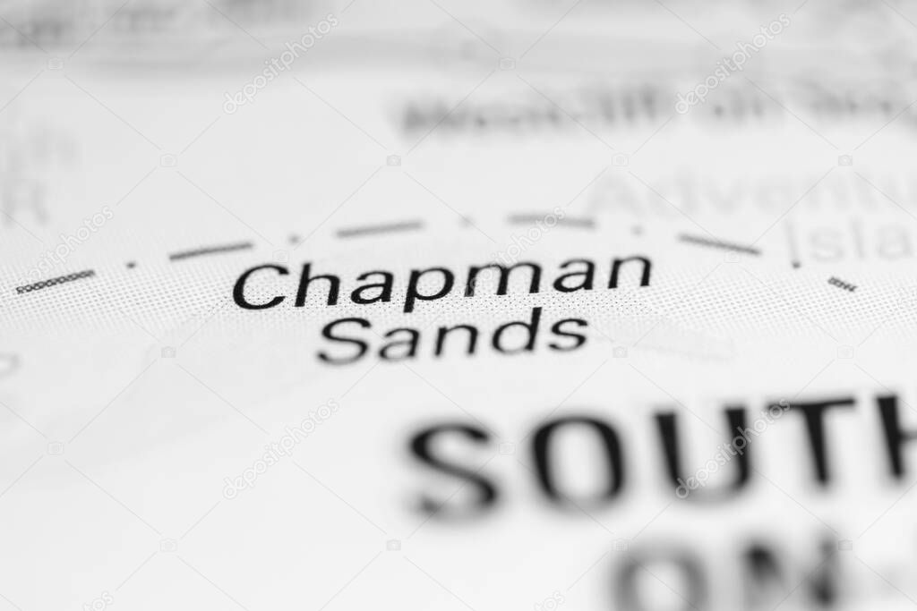 Chapman Sands. United Kingdom on a geography map