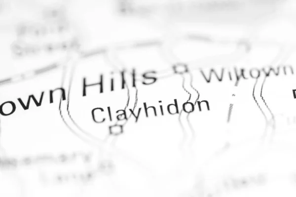 Clayhidon United Kingdom Geographical Map — 图库照片