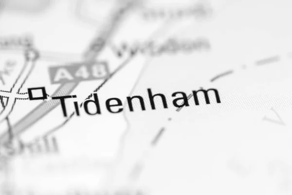 Tidenham Regno Unito Una Carta Geografica — Foto Stock