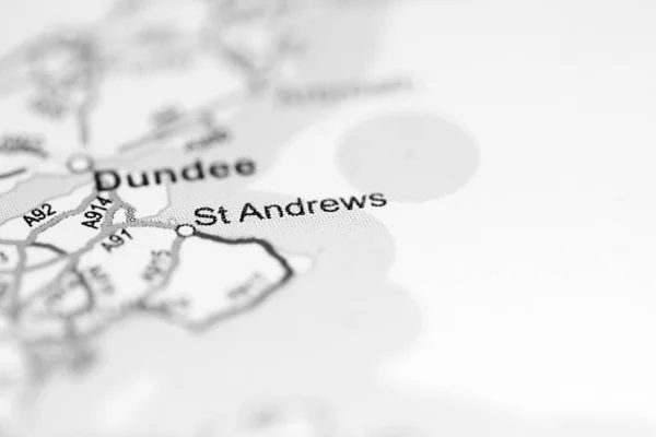 セント アンドリュース 地理地図上のイギリス — ストック写真