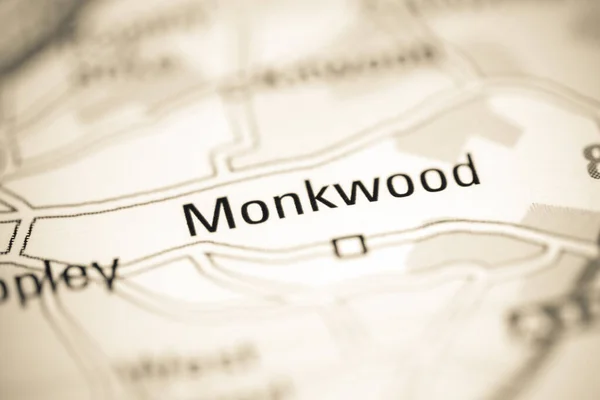 Monkwood United Kingdom Geographical Map — 图库照片
