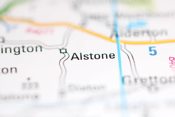 アルストーン 地理地図上のイギリス — ストック写真