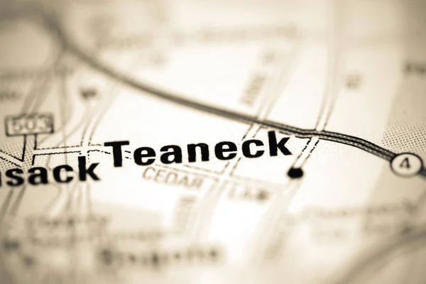 Teaneck Mapa Geográfico Estados Unidos — Foto de Stock