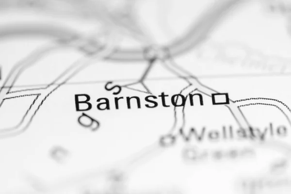 バーンストン 地理地図上のイギリス — ストック写真
