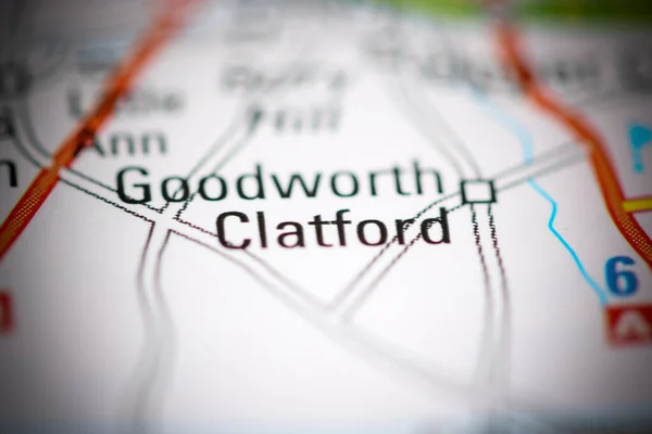 Goodworth Clatford Reino Unido Sobre Mapa Geografia — Fotografia de Stock