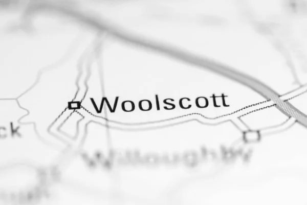 Woolscott Reino Unido Sobre Mapa Geografia — Fotografia de Stock