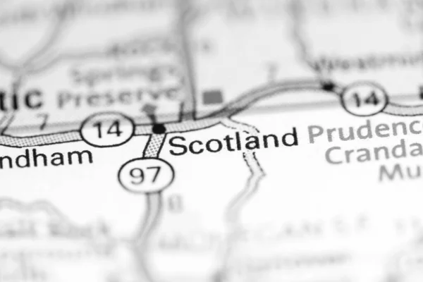Escocia Connecticut Eeuu Mapa Geográfico — Foto de Stock