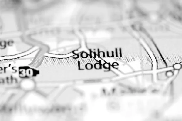 英国の地理地図上のSolihull Lodge — ストック写真
