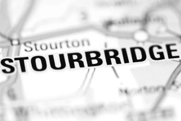 イギリスの地理地図上のStourbridge — ストック写真