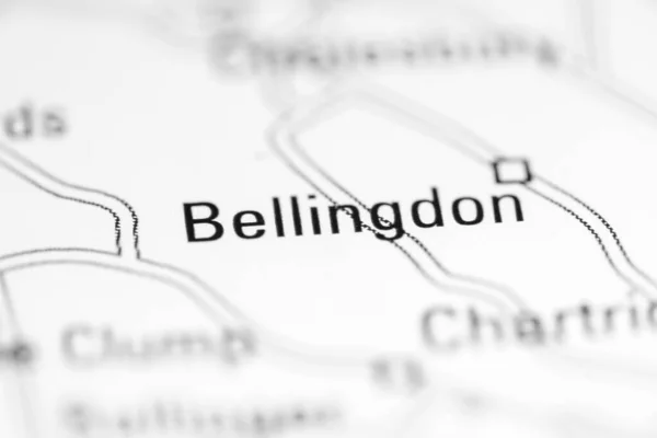 Беллингдон Великобритания Географической Карте — стоковое фото