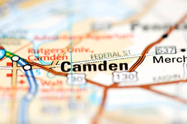 Camden on a geographical map of USA
