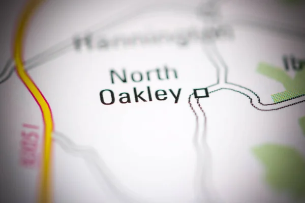 オークレイの北だ 地理地図上のイギリス — ストック写真