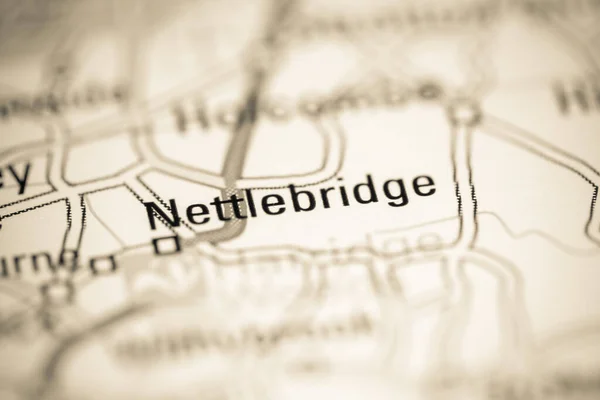 Nettlebridge Reino Unido Sobre Mapa Geografia — Fotografia de Stock