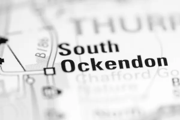 South Ockendon Regno Unito Una Carta Geografica — Foto Stock