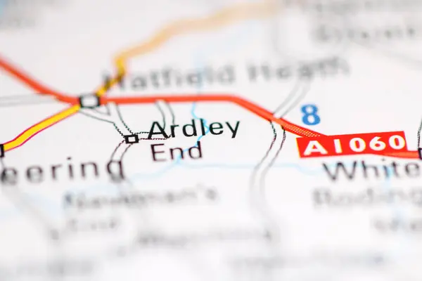 アードリー エンド 地理地図上のイギリス — ストック写真