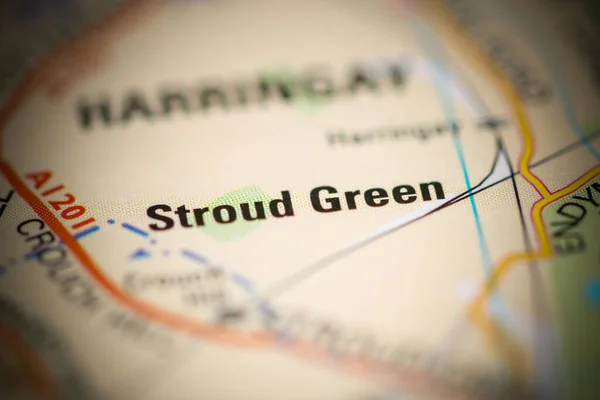 Stroud Green on a map of the United Kingdom