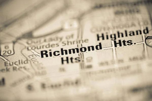 Richmond Heights Χάρτη Των Ηνωμένων Πολιτειών Της Αμερικής — Φωτογραφία Αρχείου