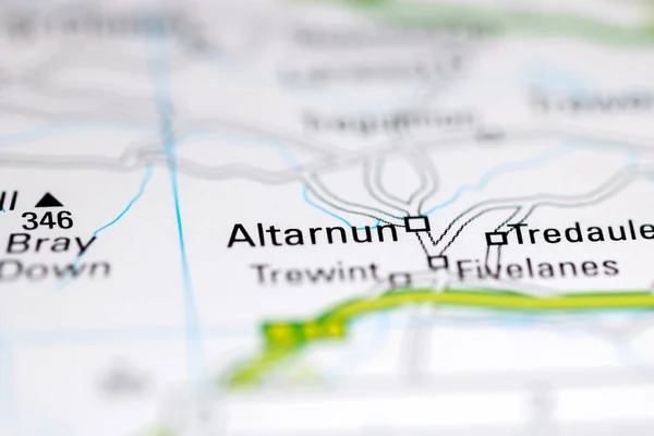 アルタルヌーン 地理地図上のイギリス — ストック写真