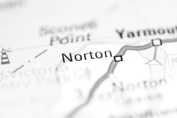 ノートン 地理地図上のイギリス — ストック写真