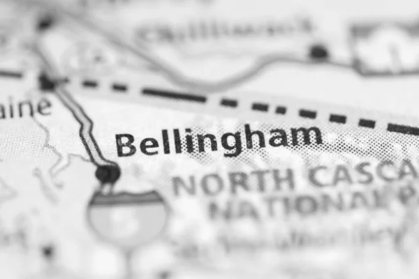 Bellingham on a geographical map of USA