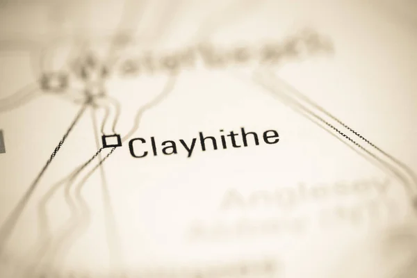 クレイヒテだ 地理地図上のイギリス — ストック写真