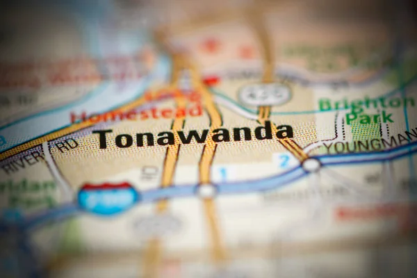 Tonawanda on a map of the United States of America