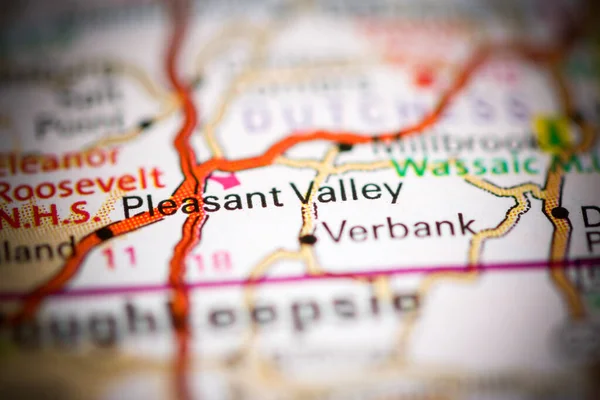 Pleasant Valley New York Usa Geography Map — Stock Photo, Image