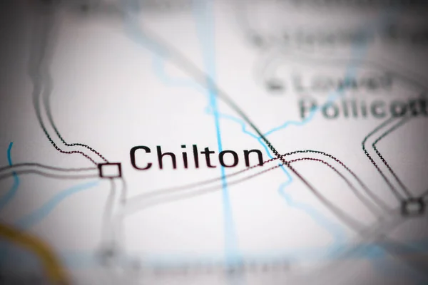 Чилтон Велика Британія Географічній Карті — стокове фото