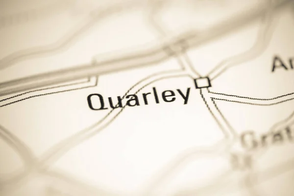 Quarley Reino Unido Sobre Mapa Geografia — Fotografia de Stock